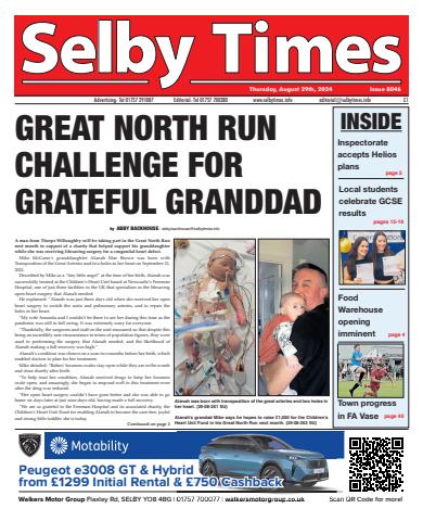 Selby Times issue August 29th 2024