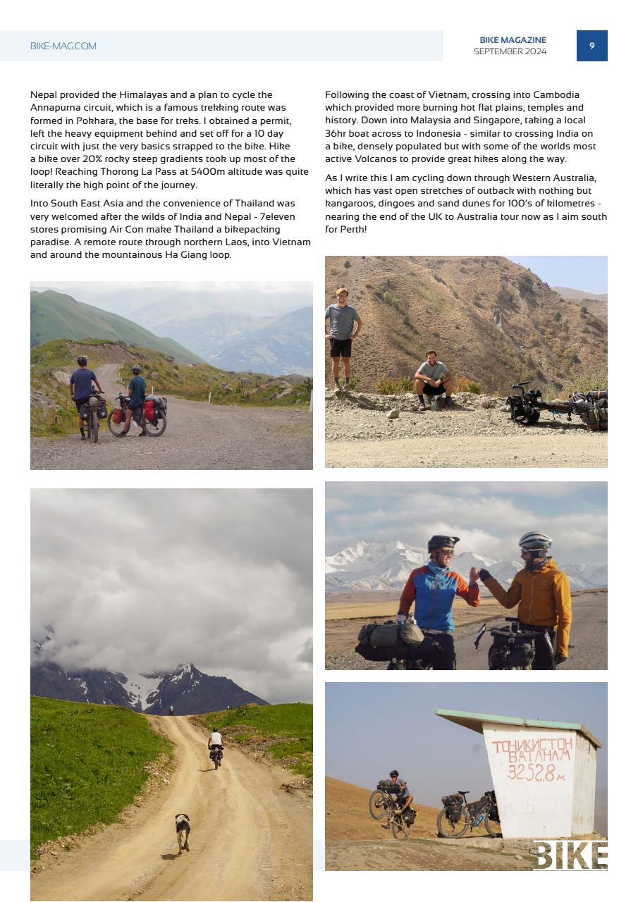 BIKE Magazine Preview Pages