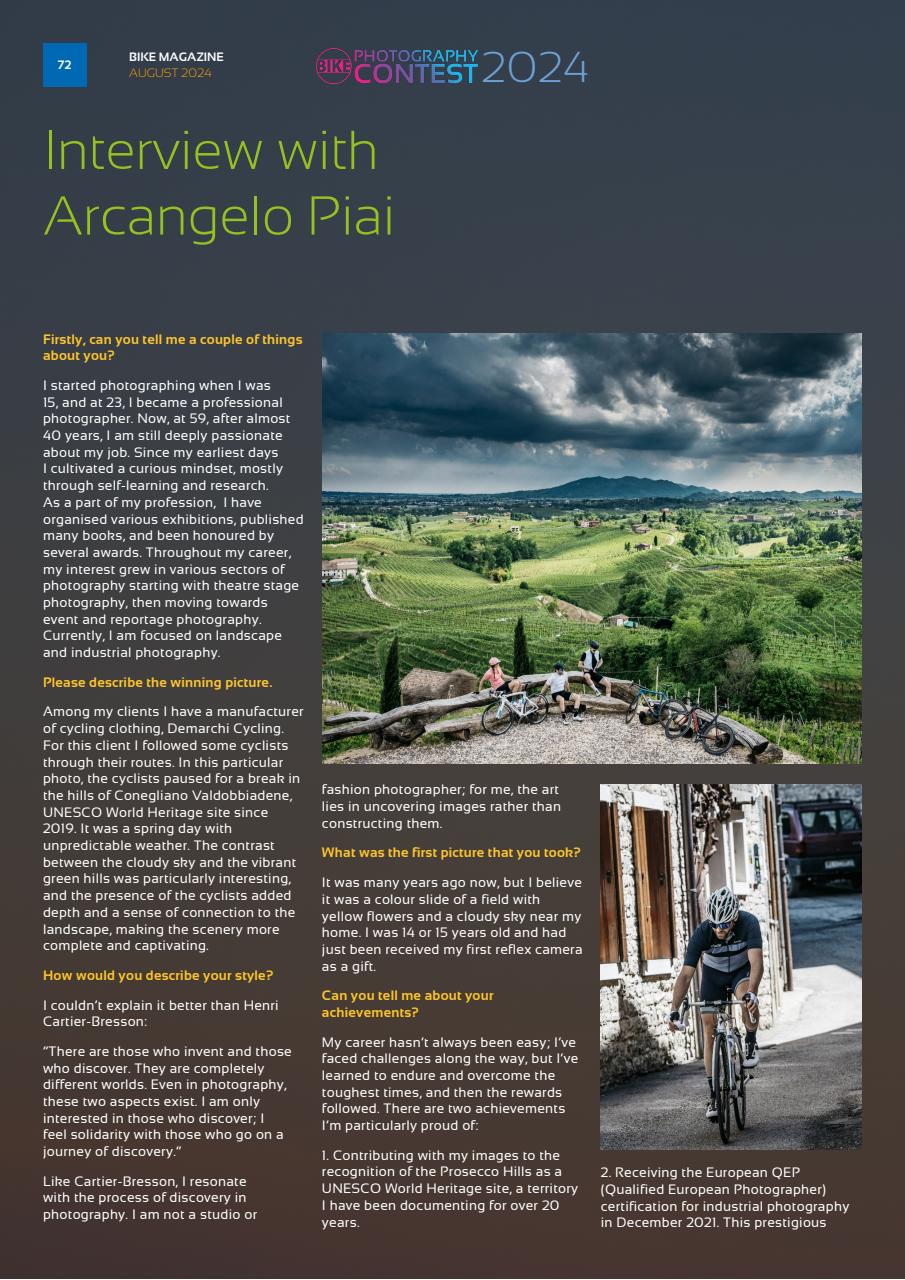 BIKE Magazine Preview Pages