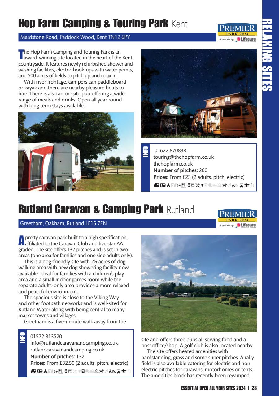 Campsite Finder Preview Pages