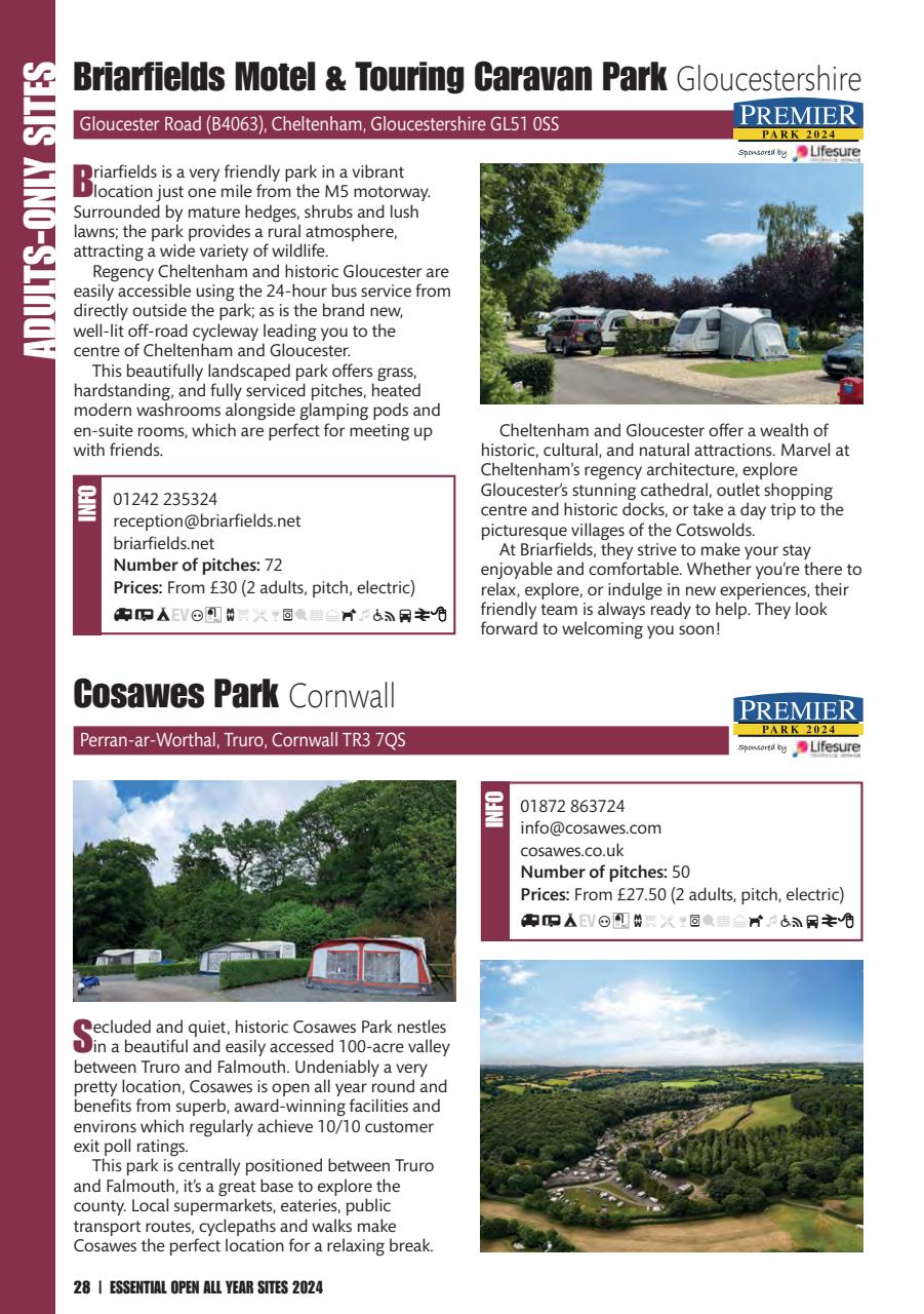 Campsite Finder Preview Pages