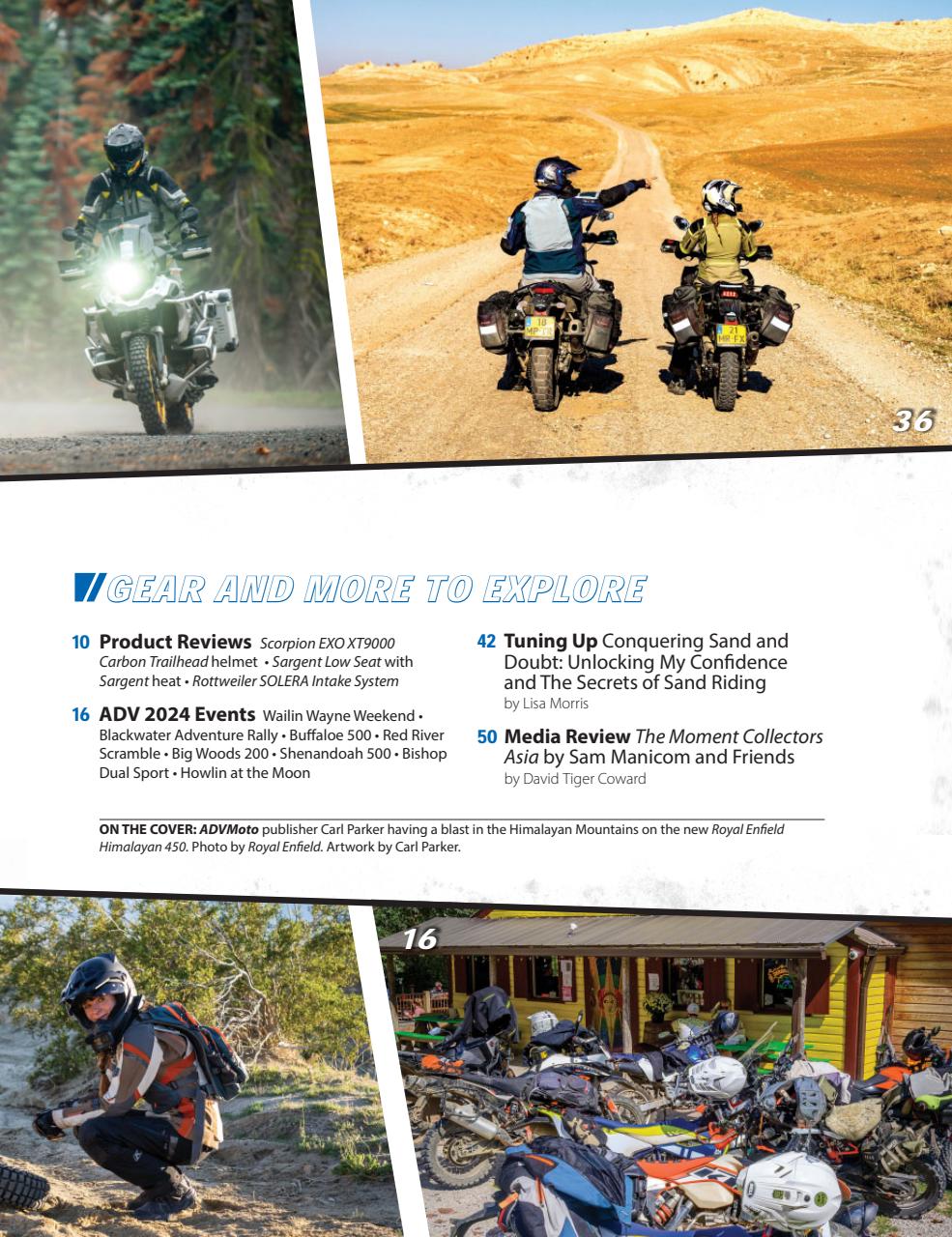 Adventure Motorcycle Preview Pages