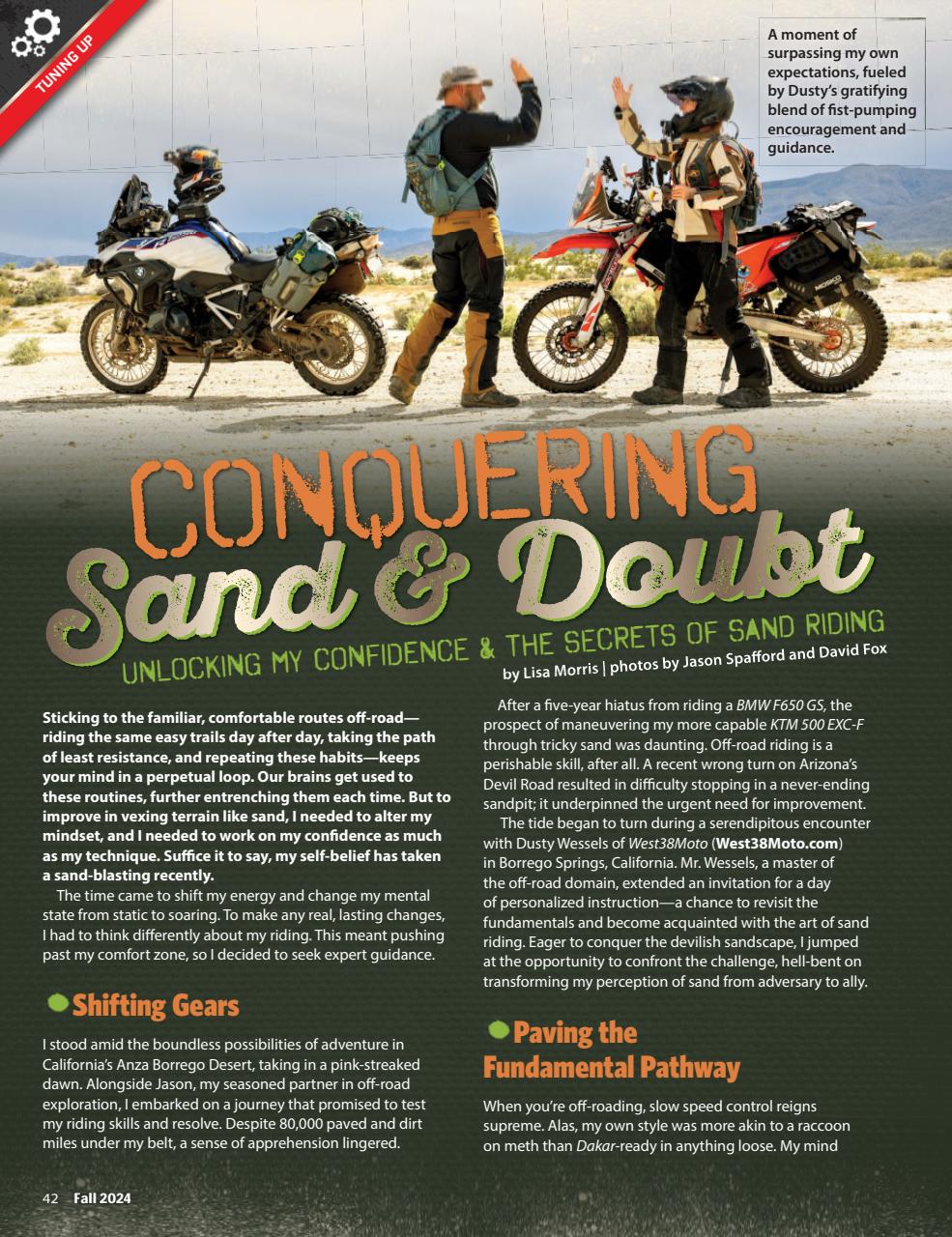 Adventure Motorcycle Preview Pages