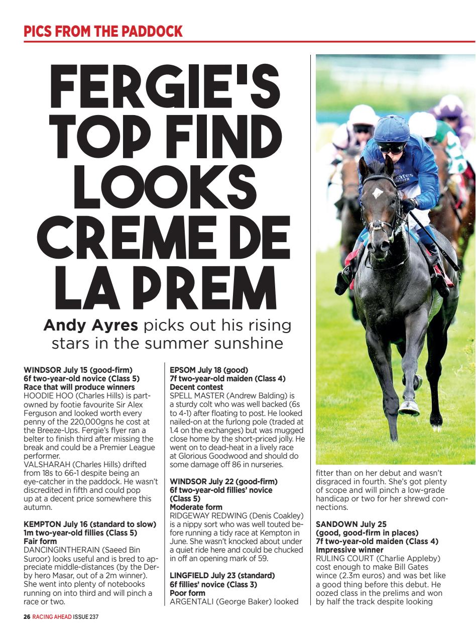 Racing Ahead Preview Pages