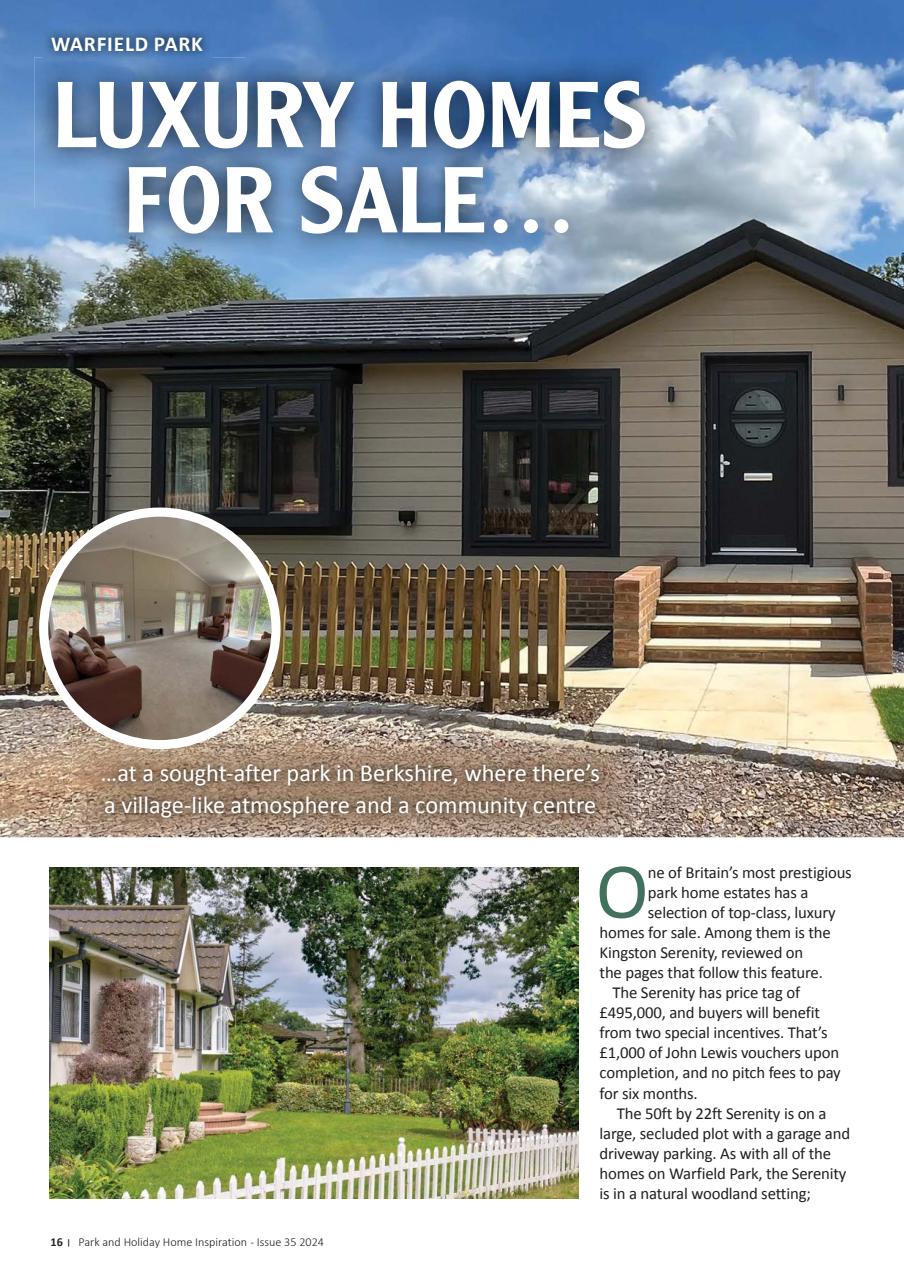 Park and Holiday Home Inspiration magazine Preview Pages