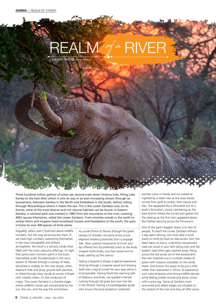 Travel & Leisure Zambia & Zimbabwe Preview Pages