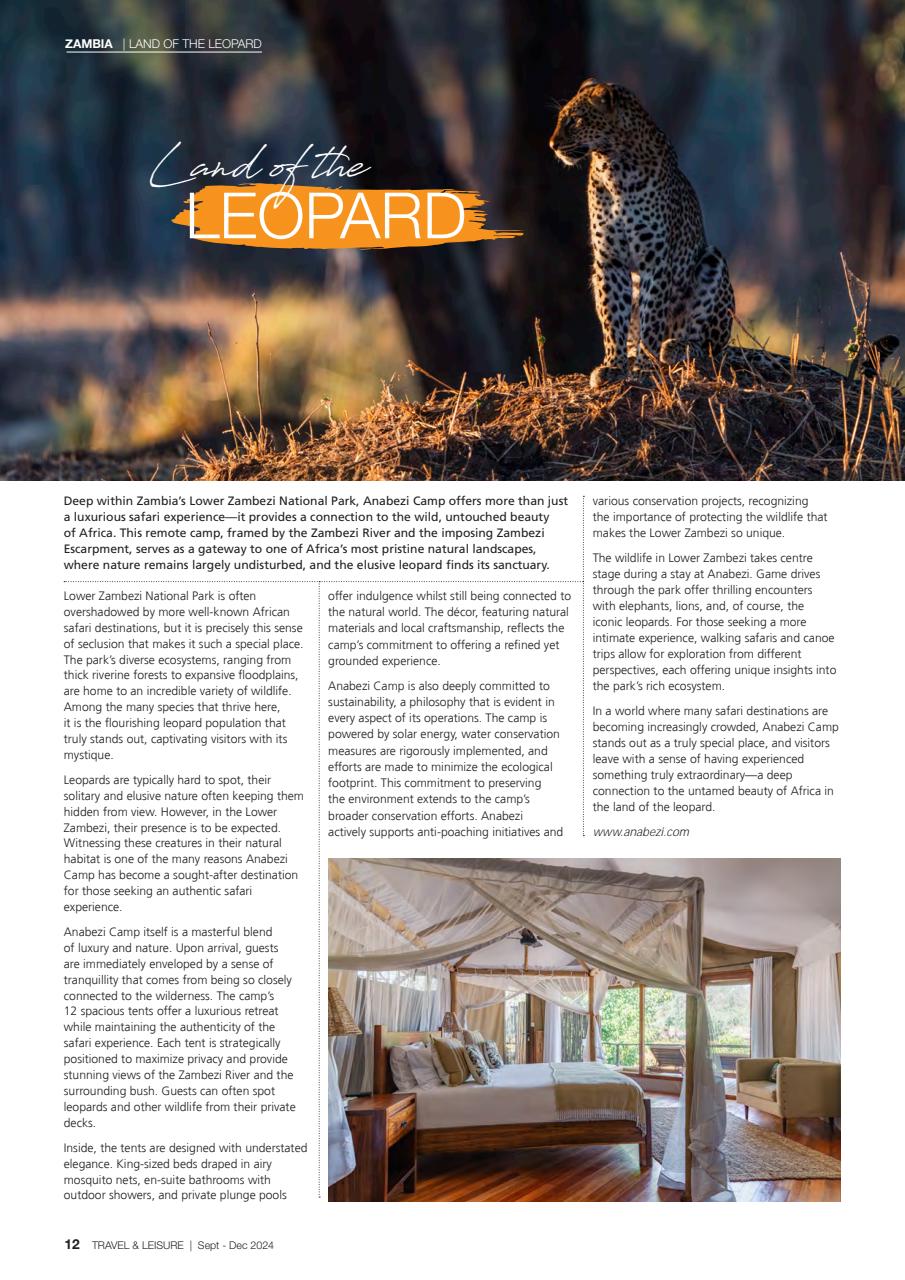 Travel & Leisure Zambia & Zimbabwe Preview Pages