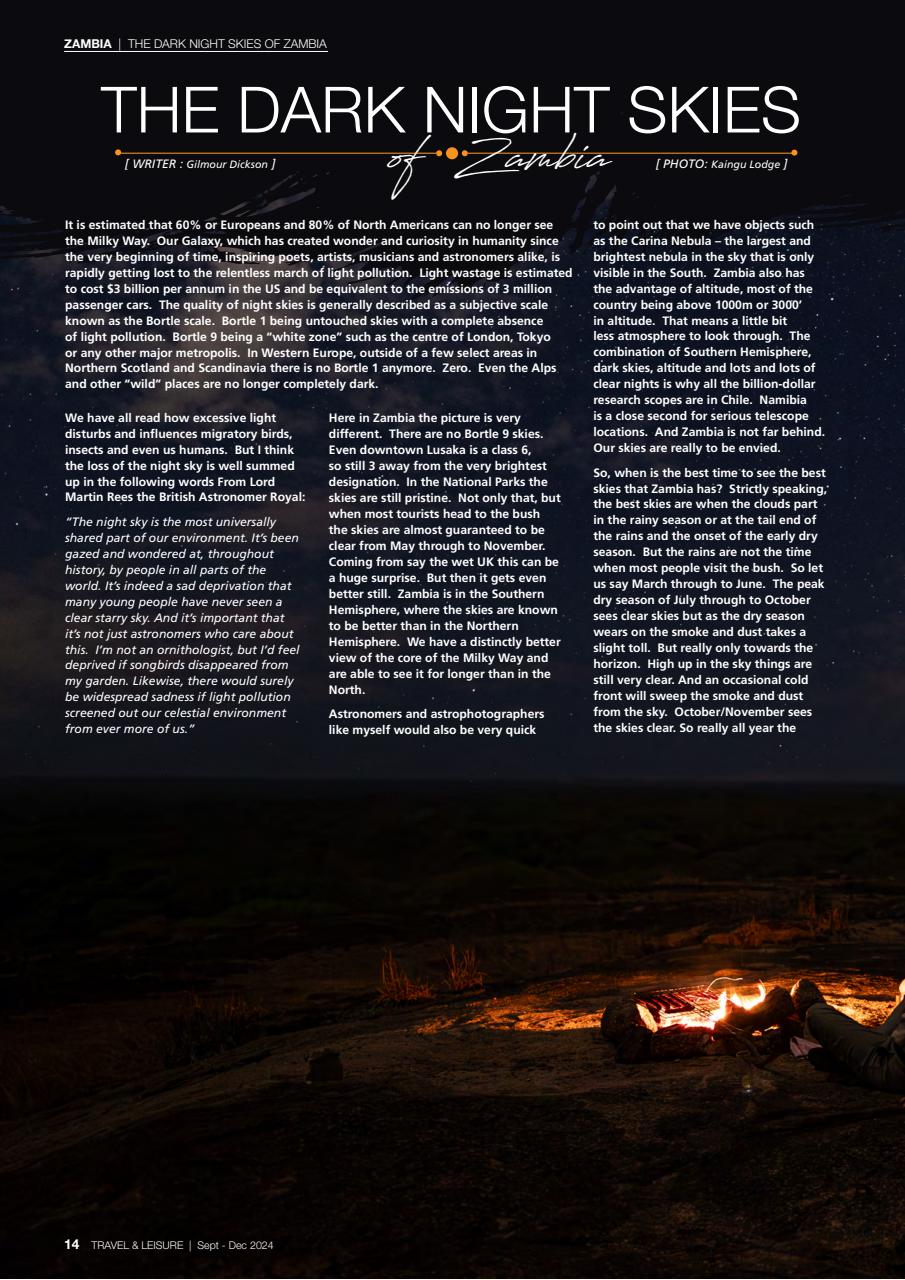 Travel & Leisure Zambia & Zimbabwe Preview Pages