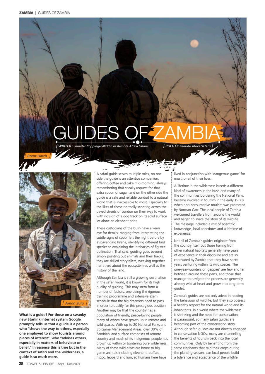 Travel & Leisure Zambia & Zimbabwe Preview Pages