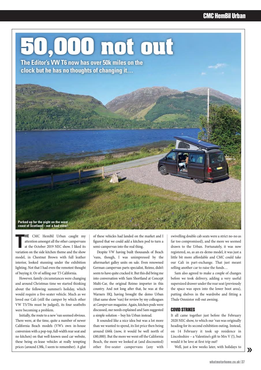 What Motorhome magazine Preview Pages