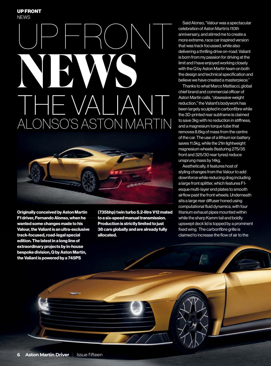 Aston Martin Driver Preview Pages