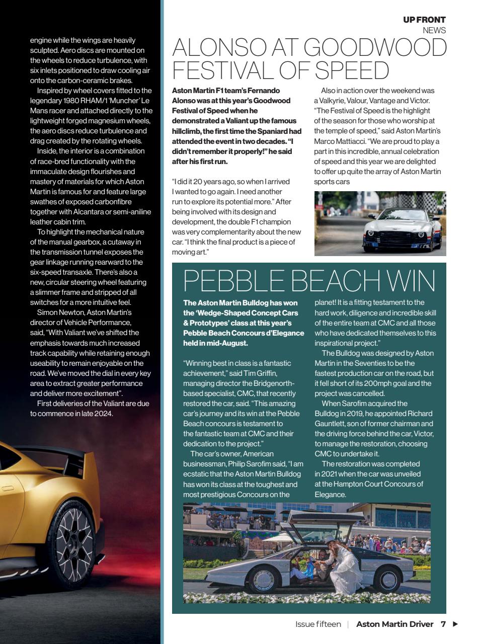 Aston Martin Driver Preview Pages