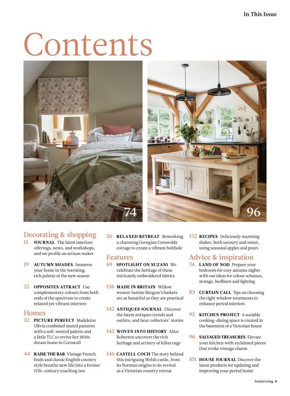 Period Living Magazine Preview Pages