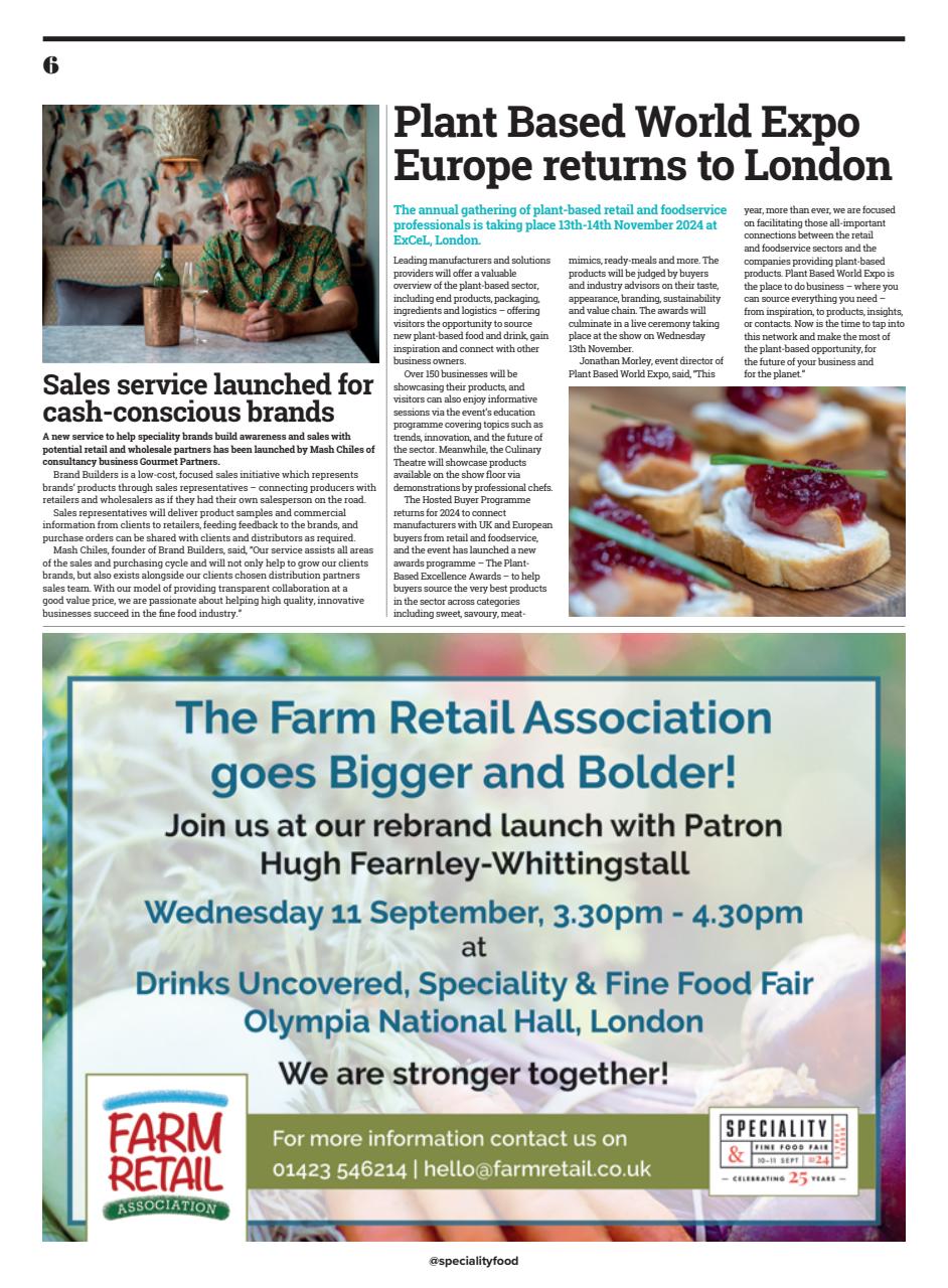Speciality Food Preview Pages