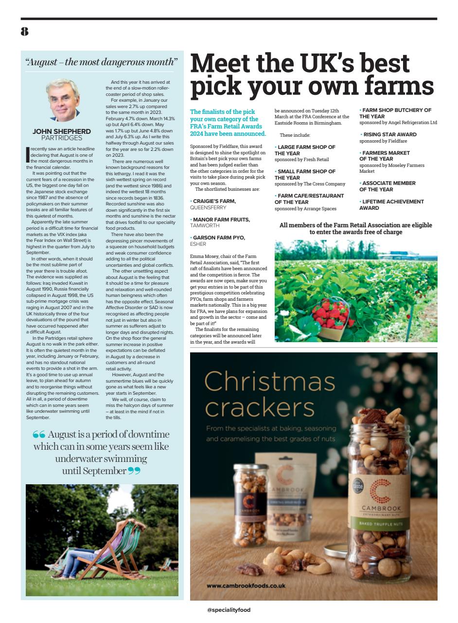 Speciality Food Preview Pages