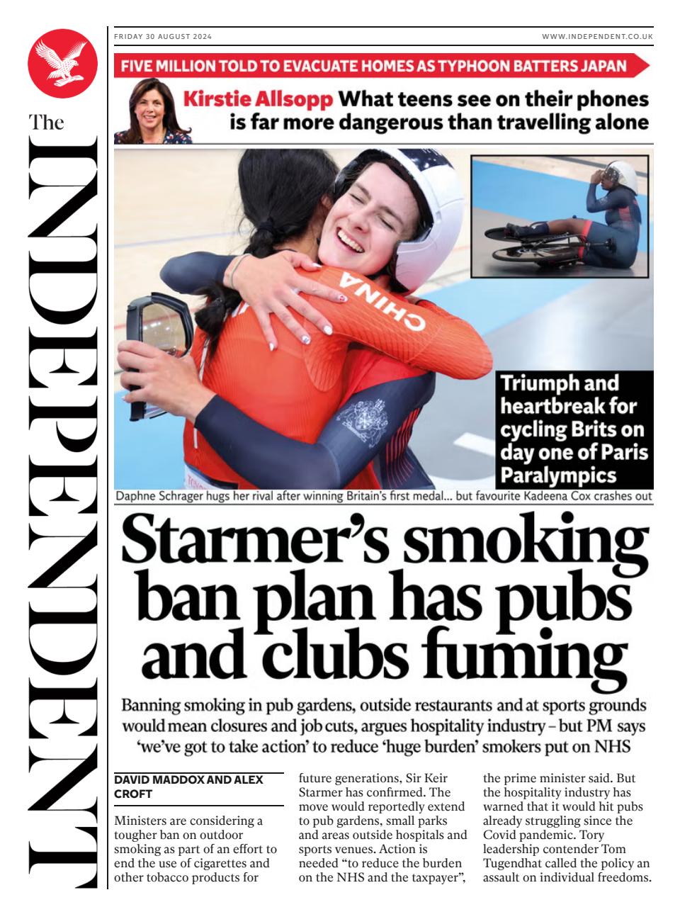 The Independent Daily Edition Newspaper Preview Pages
