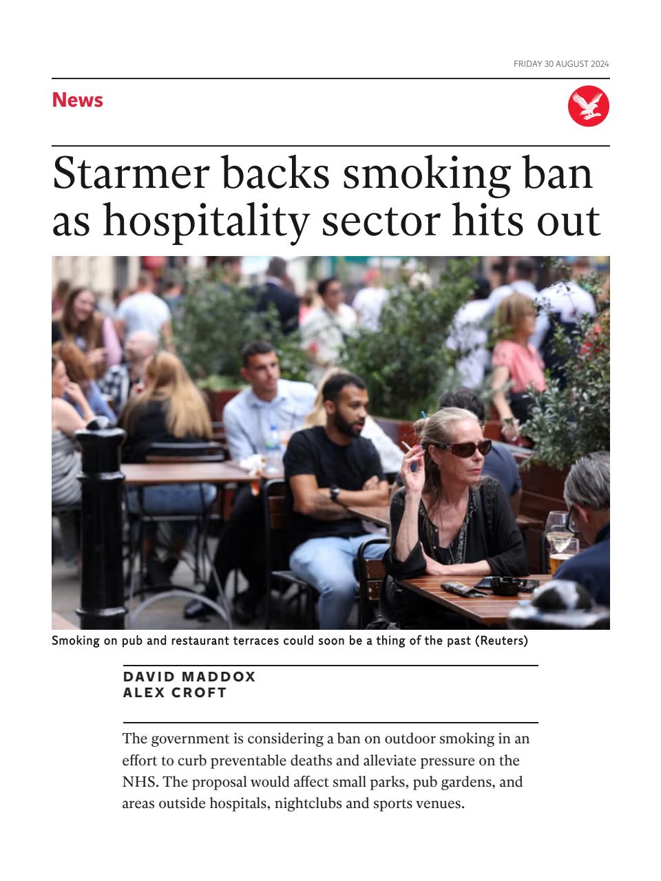 The Independent Daily Edition Newspaper Preview Pages