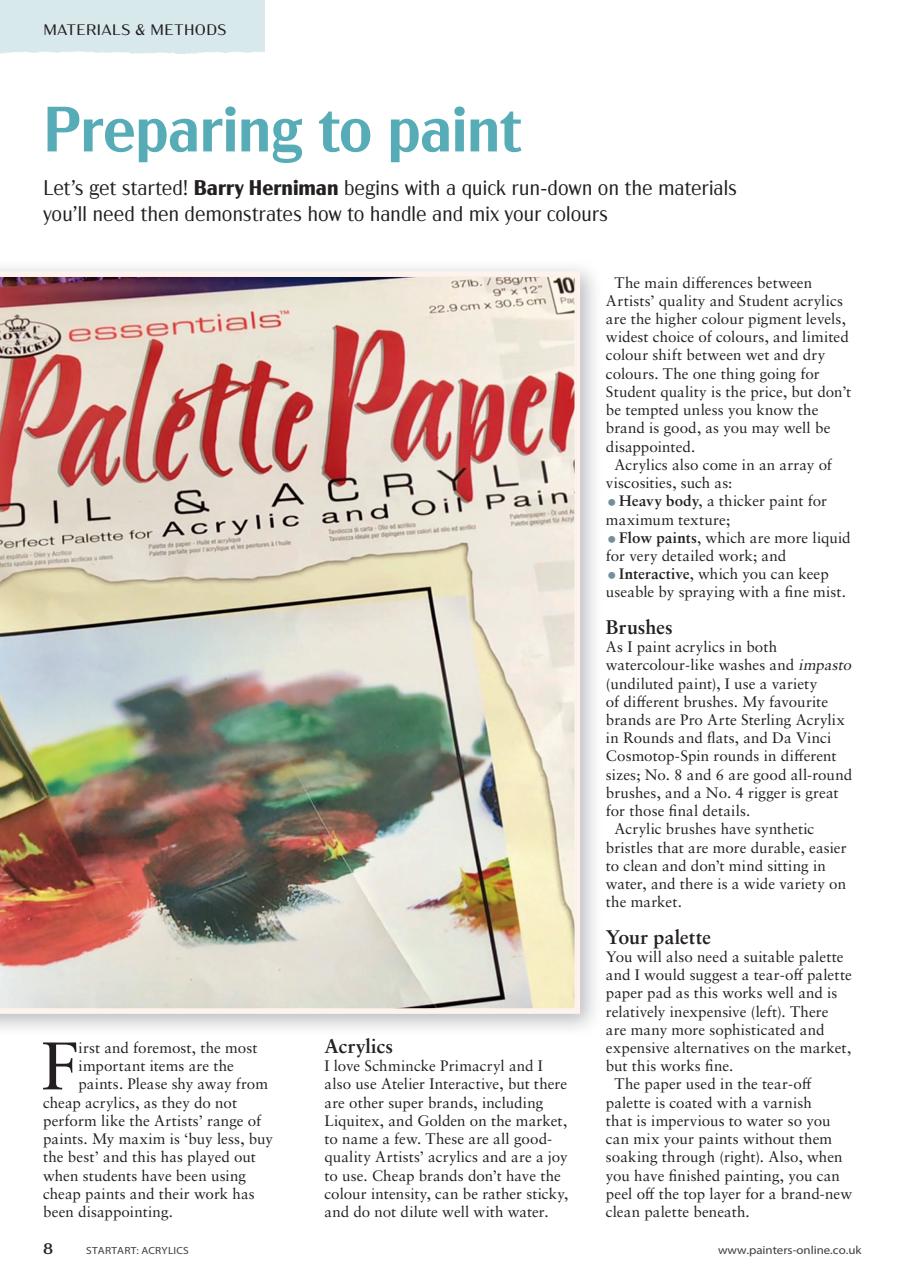 Start Art Preview Pages