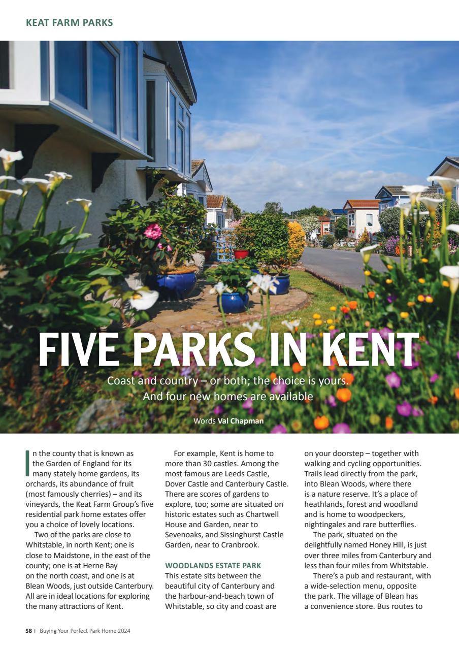 Buying your Perfect Park Home Preview Pages