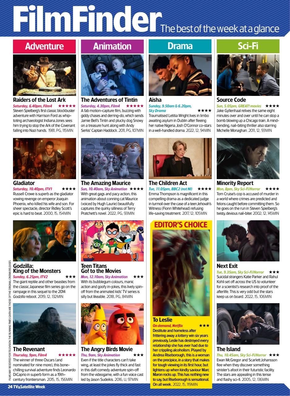 TV & Satellite Week Preview Pages