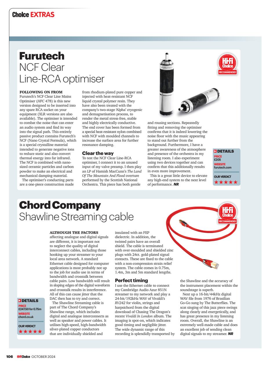 Hi-Fi Choice Preview Pages