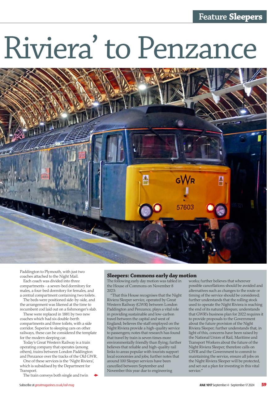 Rail Preview Pages