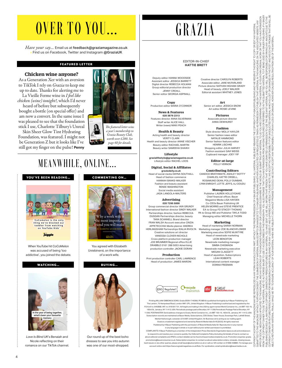 Grazia Preview Pages