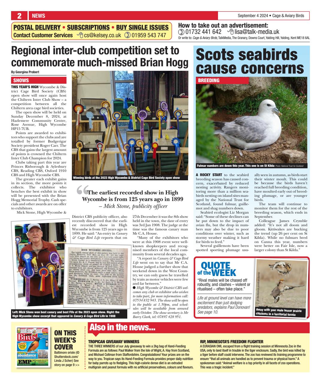 Cage & Aviary Birds Preview Pages