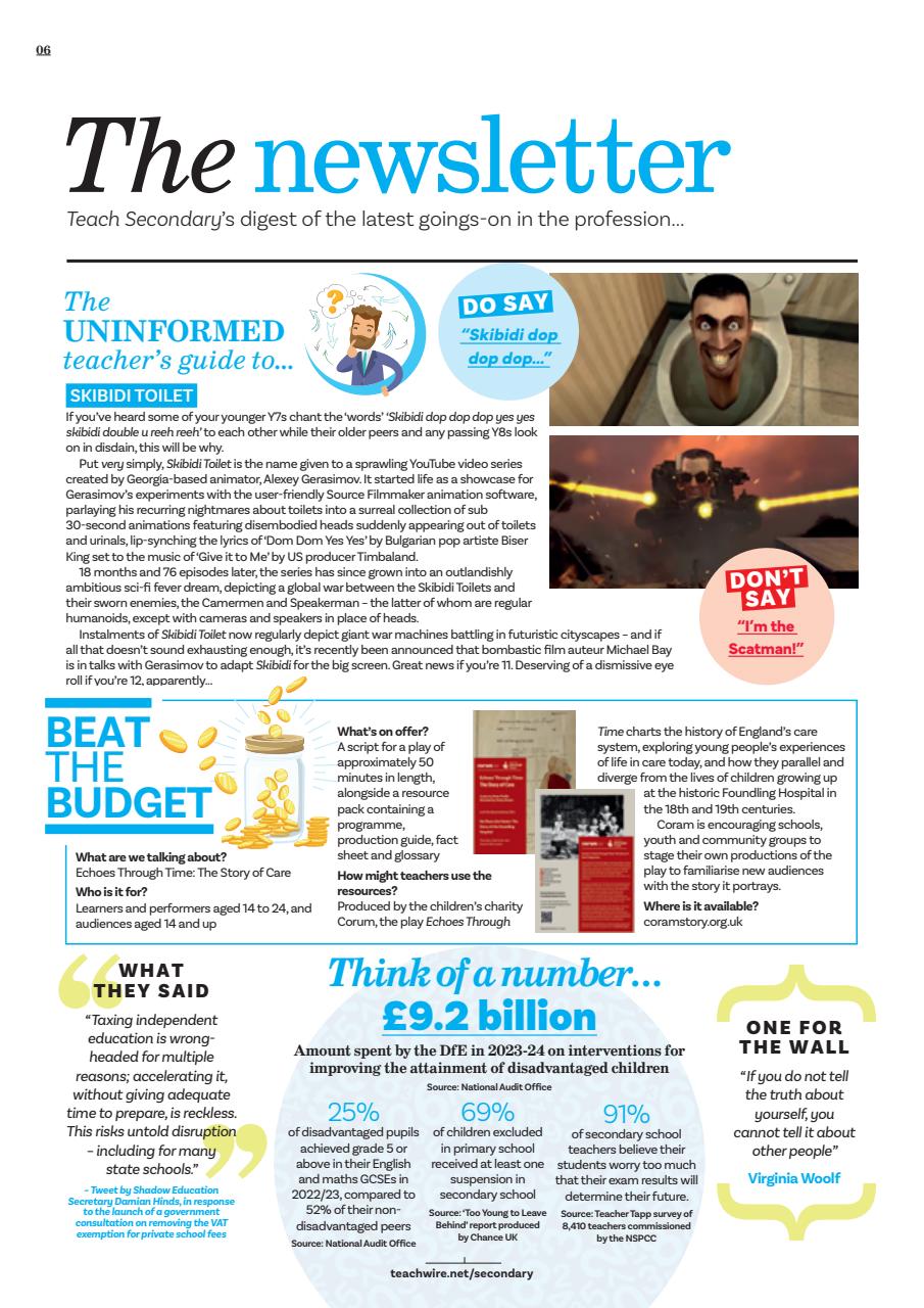 Teach Secondary Preview Pages