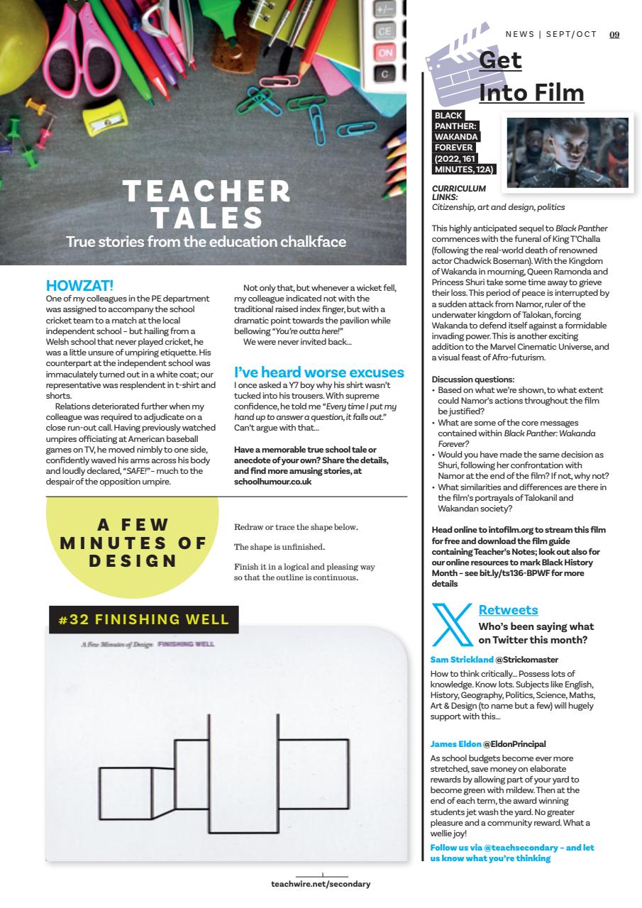 Teach Secondary Preview Pages