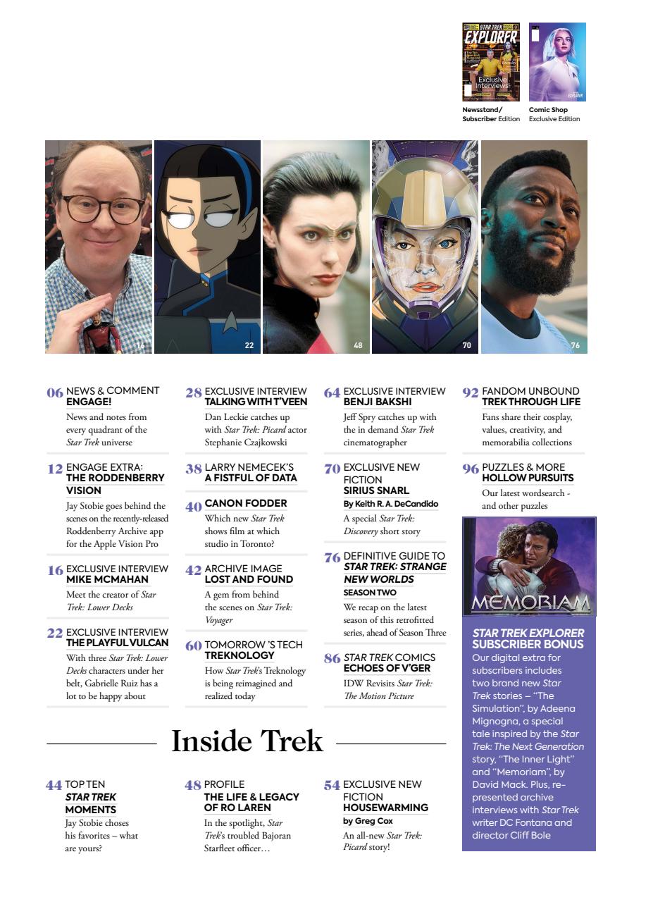 Star Trek Explorer Magazine Preview Pages