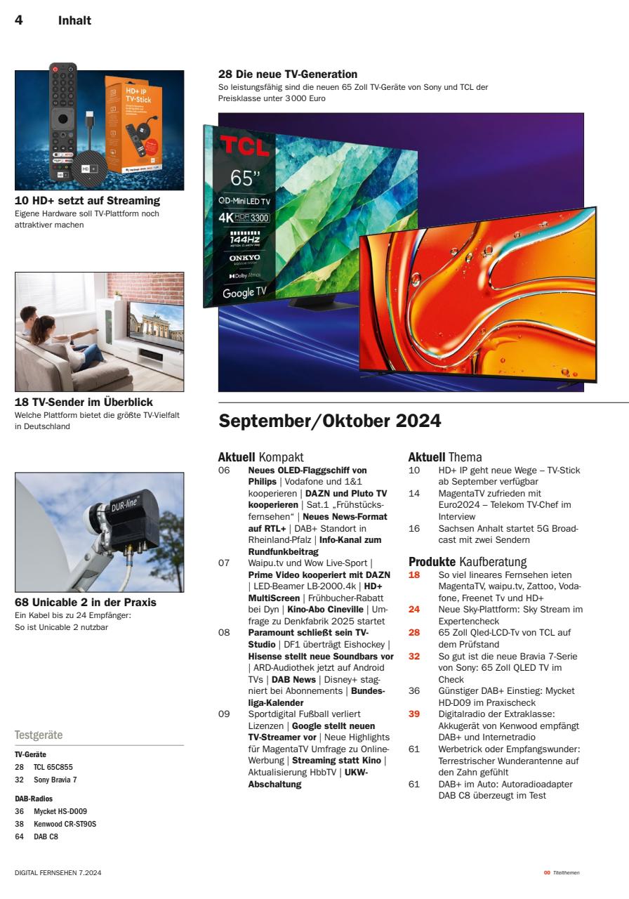 Digital Fernsehen Preview Pages