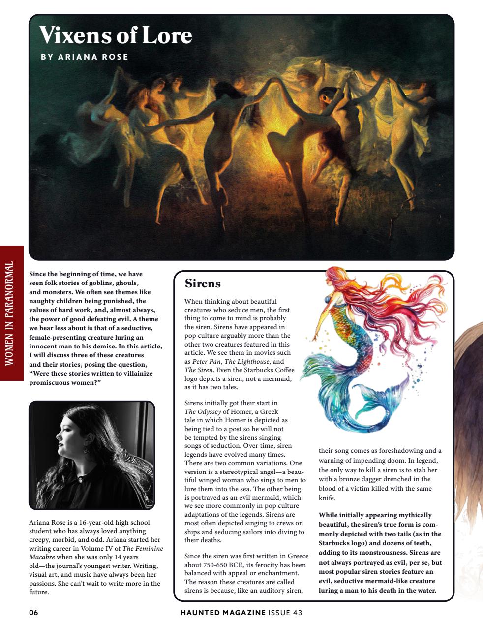 Haunted Magazine Preview Pages
