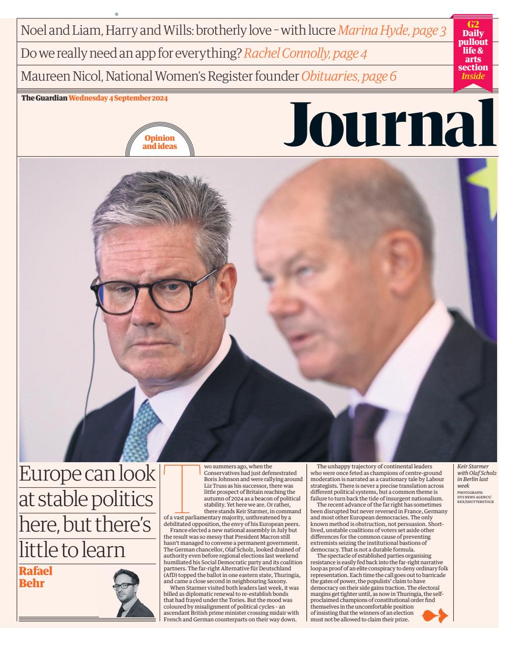 The Guardian Newspaper Preview Pages