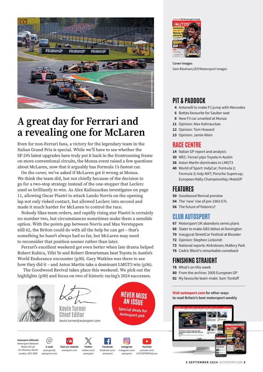 Autosport Preview Pages