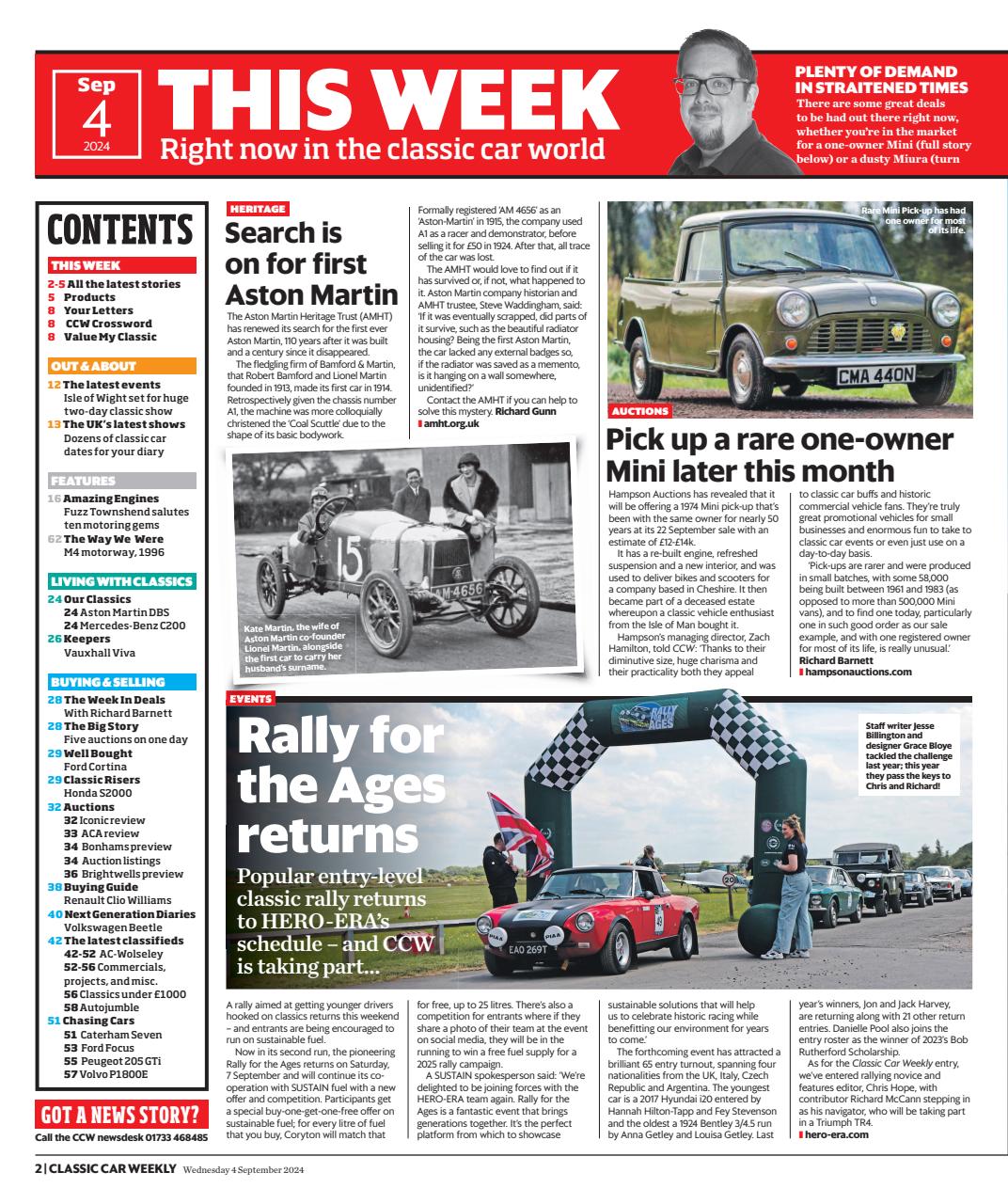 Classic Car Weekly Preview Pages