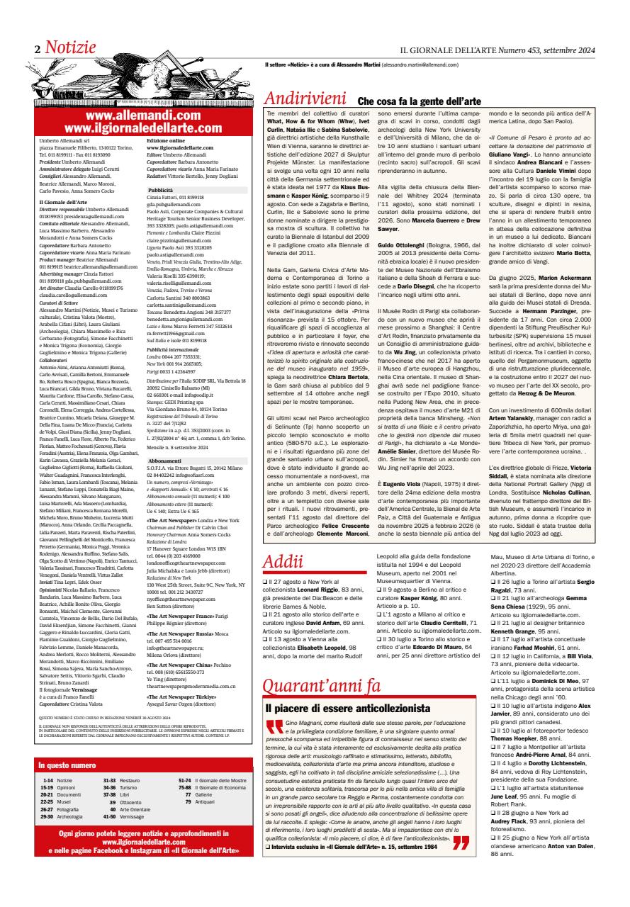 Il Giornale Dell’Arte Preview Pages