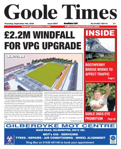 Goole Times issue September 5th 2024