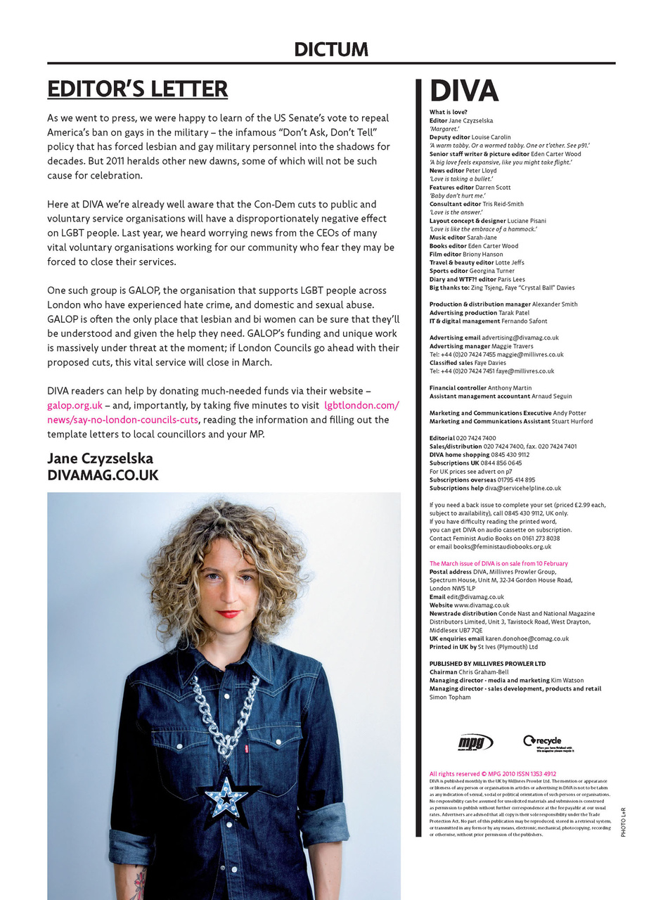 DIVA Magazine Preview Pages