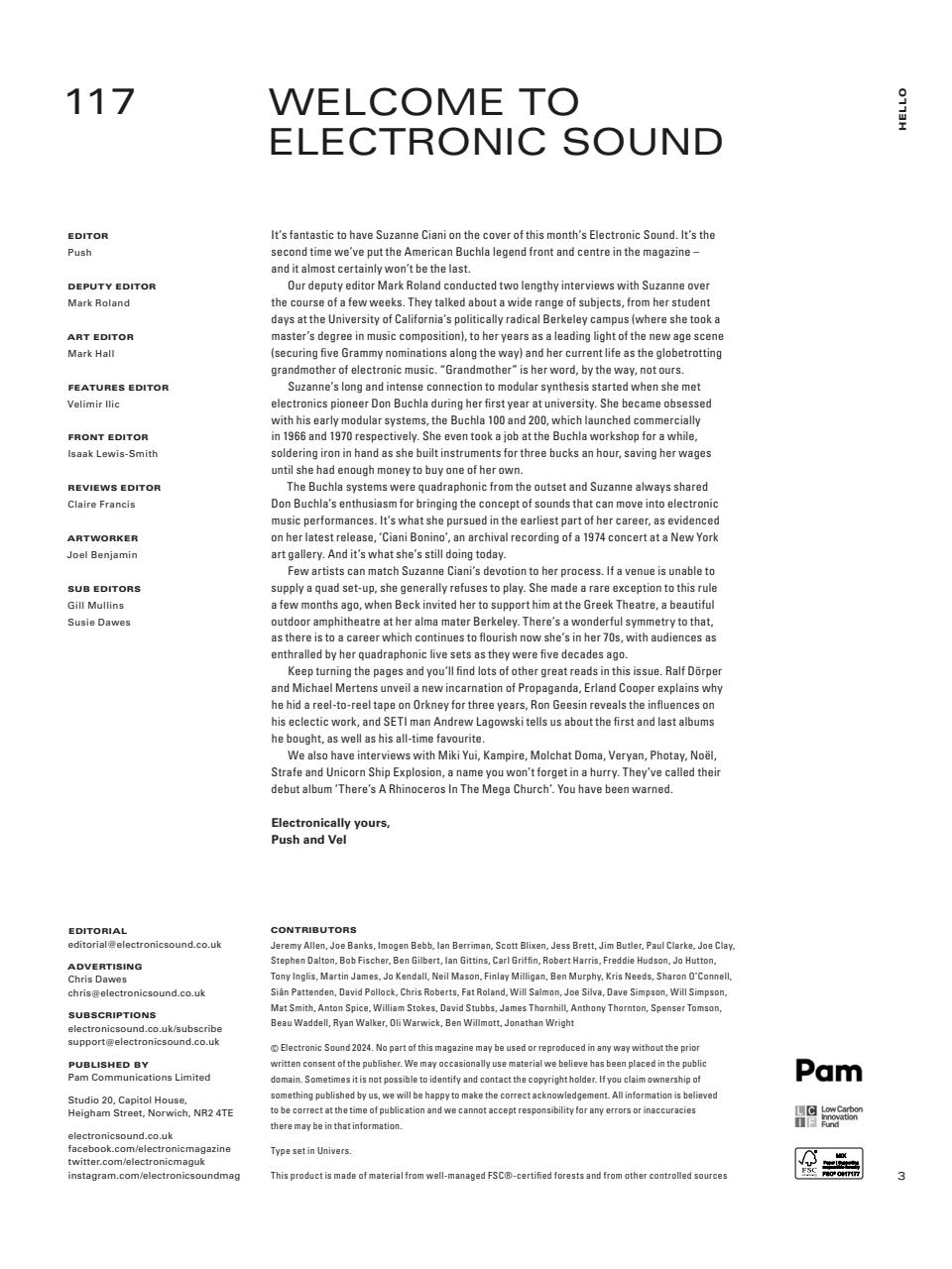 Electronic Sound Preview Pages