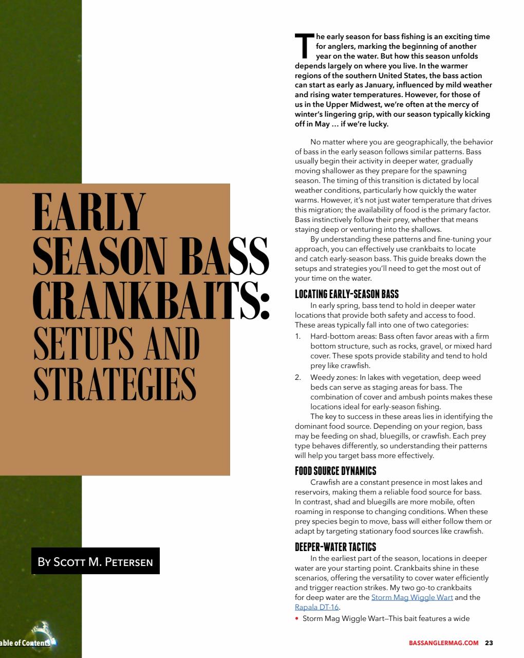 BASS ANGLER MAGAZINE Preview Pages