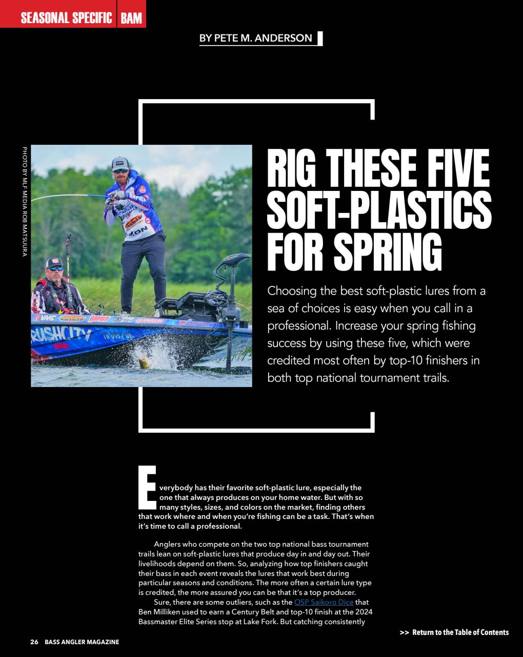 BASS ANGLER MAGAZINE Preview Pages