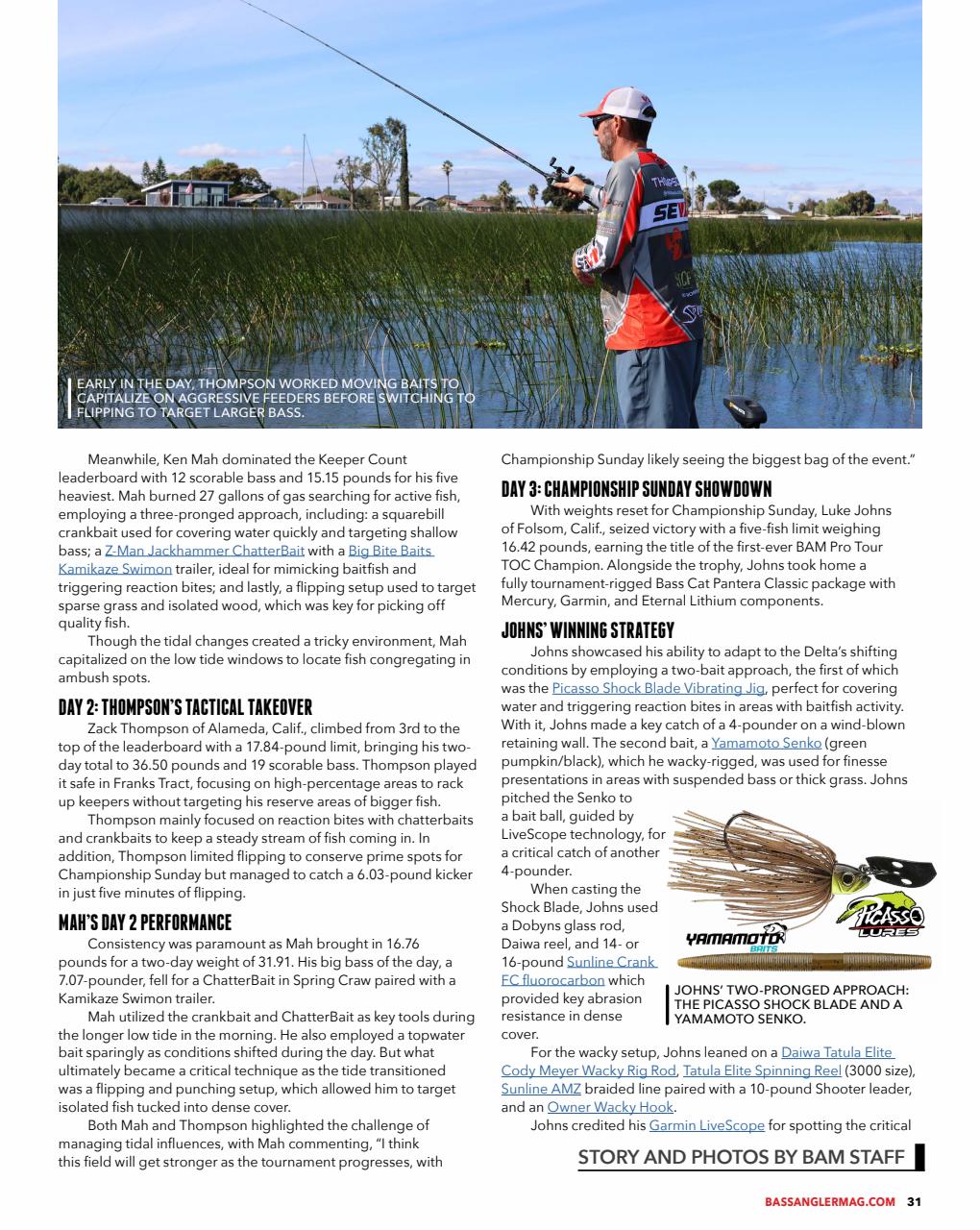 BASS ANGLER MAGAZINE Preview Pages