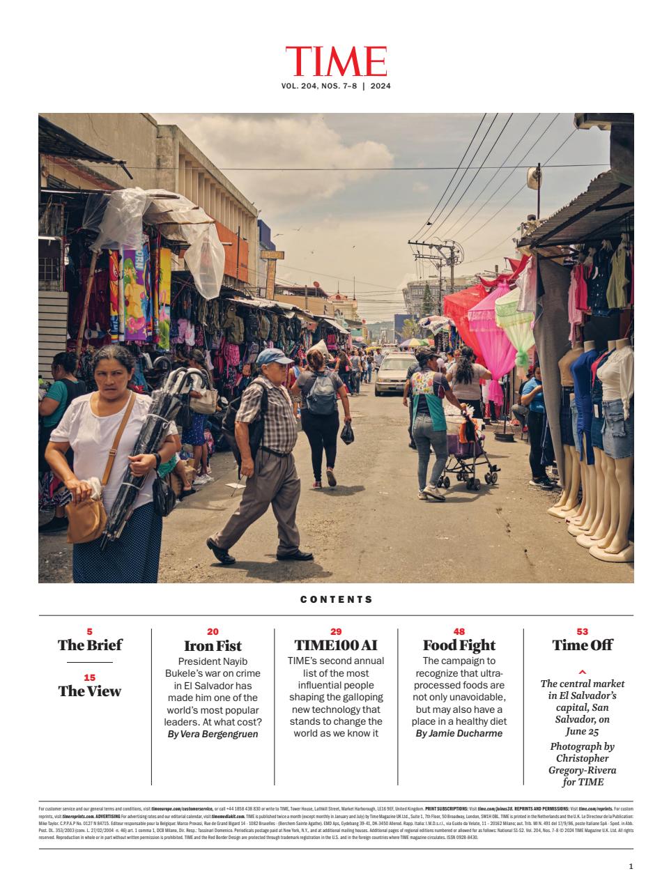 TIME Magazine Europe Preview Pages