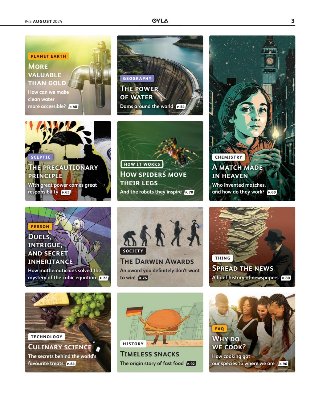 OYLA Magazine Preview Pages