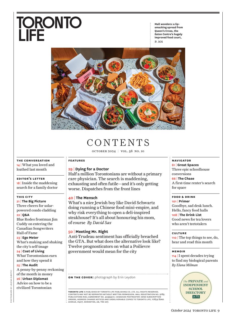 Toronto Life Preview Pages