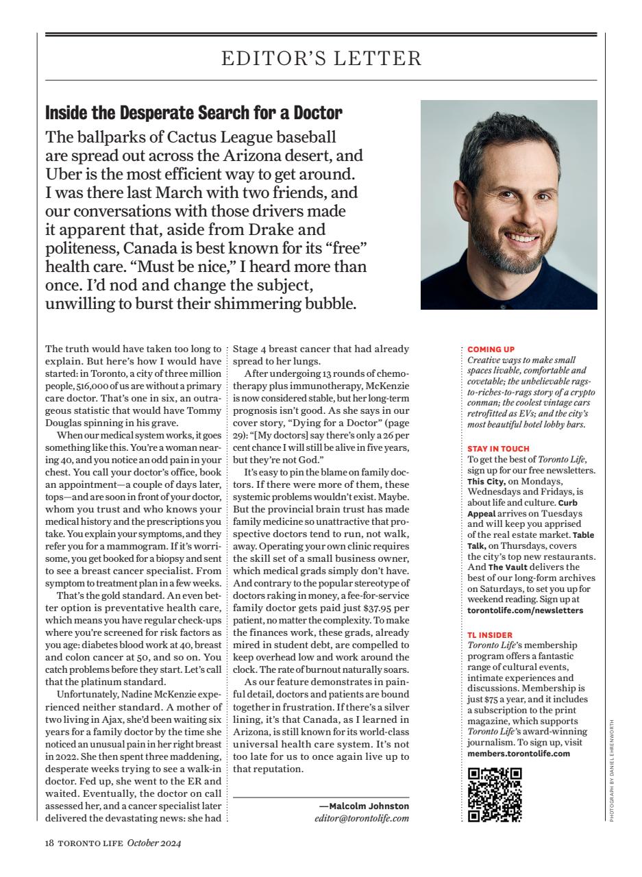 Toronto Life Preview Pages