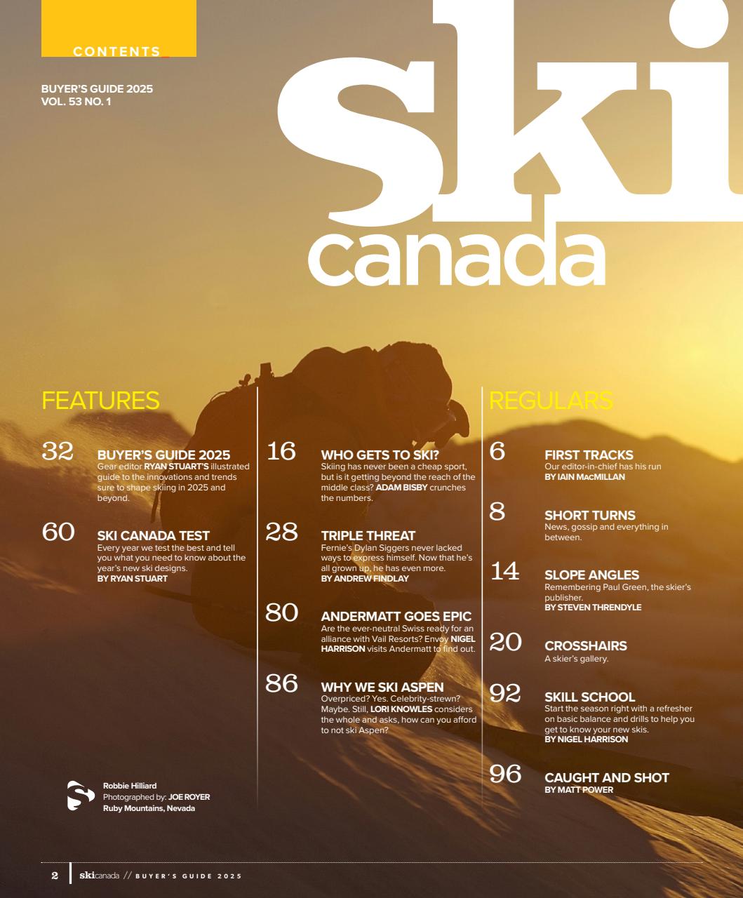 Ski Canada Preview Pages