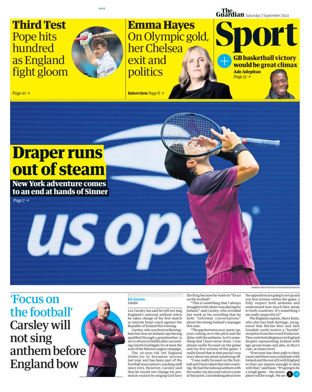 The Guardian Newspaper Preview Pages
