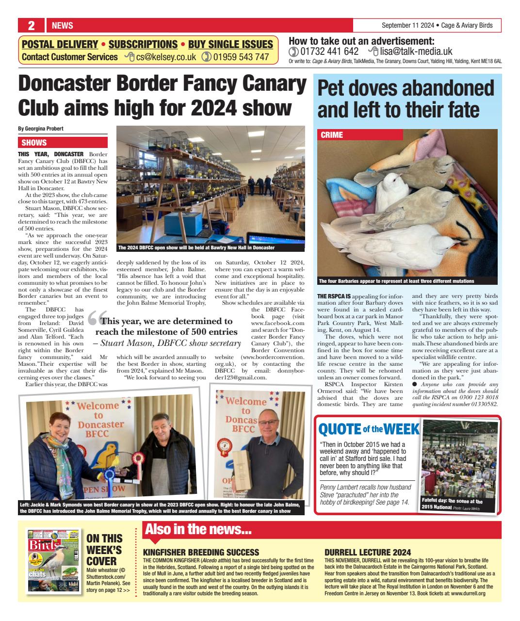 Cage & Aviary Birds Preview Pages